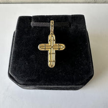 Load image into Gallery viewer, Diamond Cross Pendant in 10kt Gold
