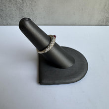 Load image into Gallery viewer, Estate Ruby and Diamond Ring in 18kt White Gold
