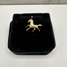 Load image into Gallery viewer, Estate Horse Pendant in 14kt Yellow Gold
