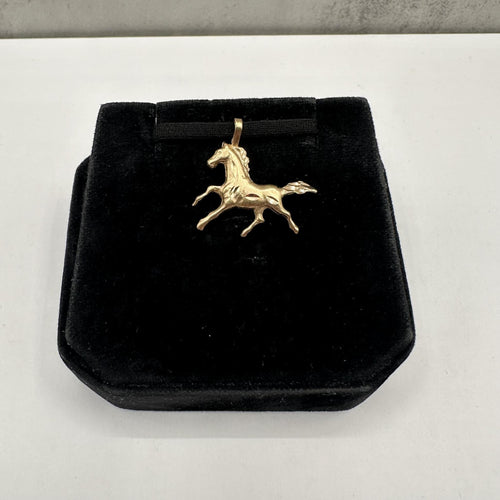 Estate Horse Pendant in 14kt Yellow Gold