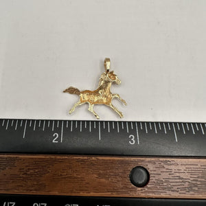 Estate Horse Pendant in 14kt Yellow Gold