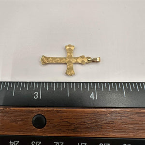 Estate 14kt Yellow Gold Cross Pendant