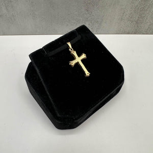 Estate 14kt Yellow Gold Cross Pendant