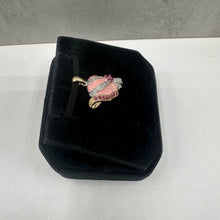 Load image into Gallery viewer, Estate Hat Pendant in 10kt Yellow Gold - 0.08ctw Pink Ruby, 0.02ctw Diamonds
