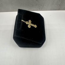 Load image into Gallery viewer, Estate Cross Pendant in 14kt Yellow Gold - 1.5g, 15/16&quot; Height, Pre-Loved
