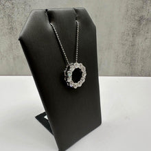 Load image into Gallery viewer, Diamond Circle Necklace in 14kt White Gold - 2ctw GH I1 Diamonds, 16&quot;, Italy
