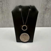 Load image into Gallery viewer, Black Diamond Circle Necklace in 10kt Yellow Gold - 0.25ctw GH SI Diamonds, 18&quot;
