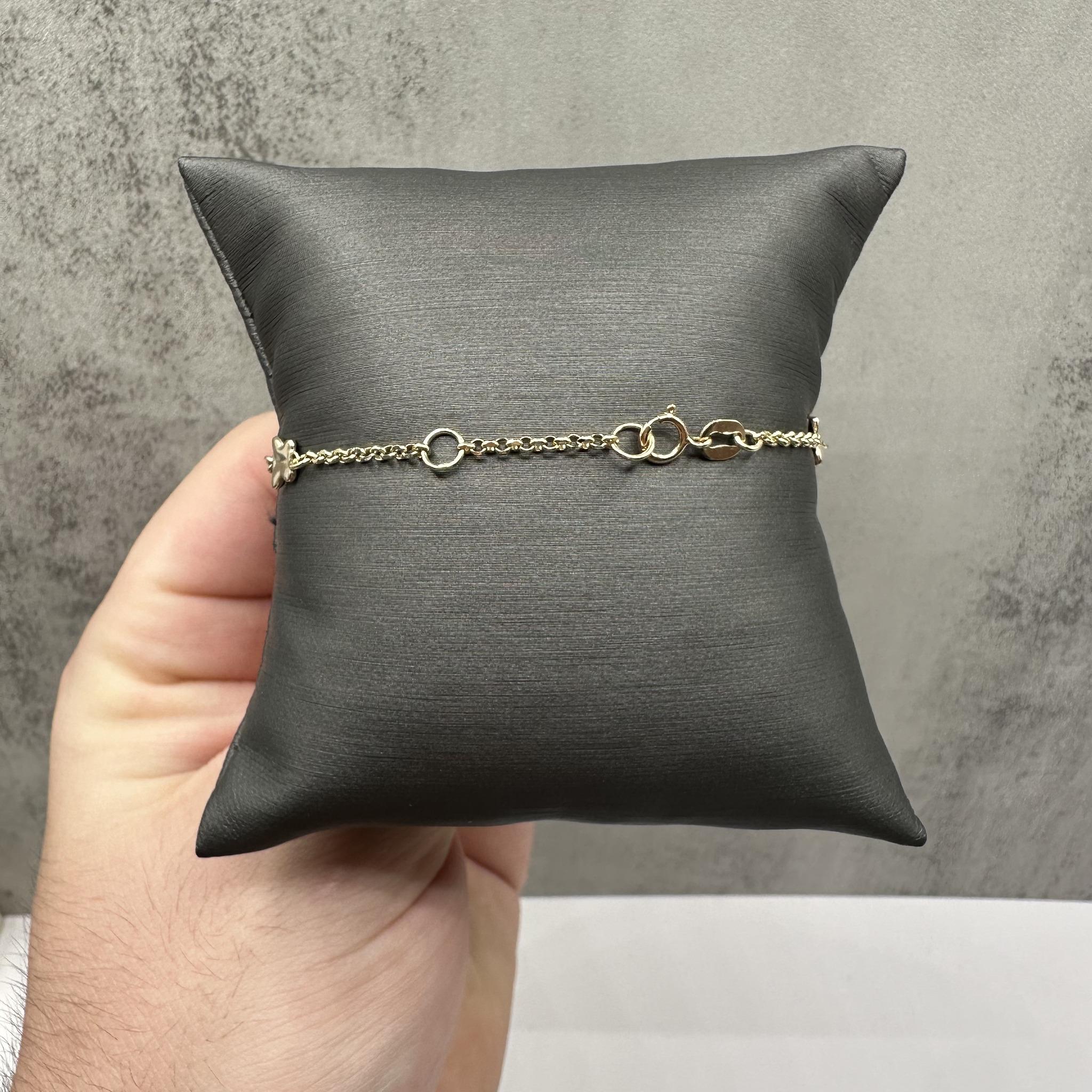 Butterfly Bracelet in 14kt Yellow Gold – Adjustable 6.25–7in, 2.02g, New