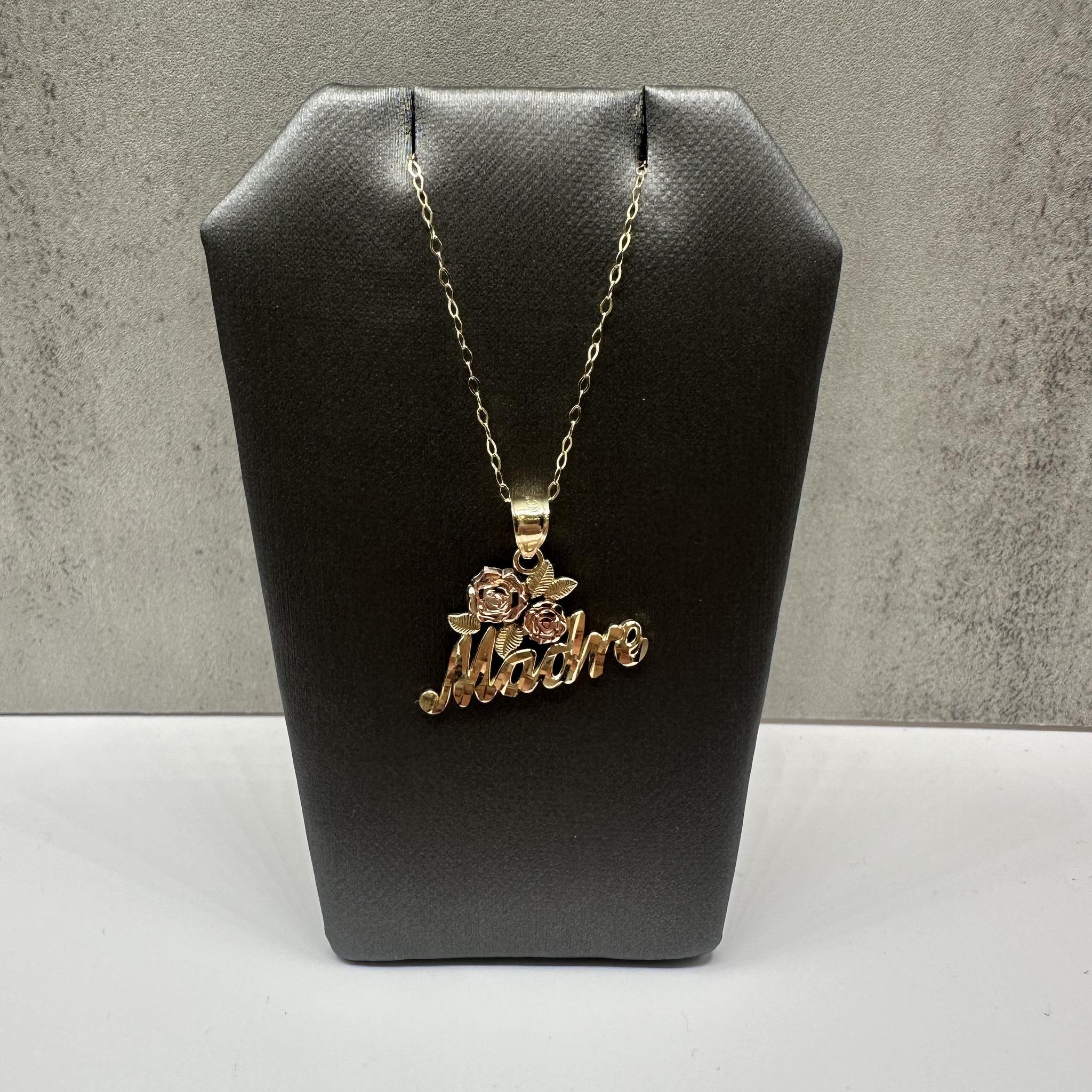 Madre Flower Necklace in 14kt Yellow Gold – 18in, New