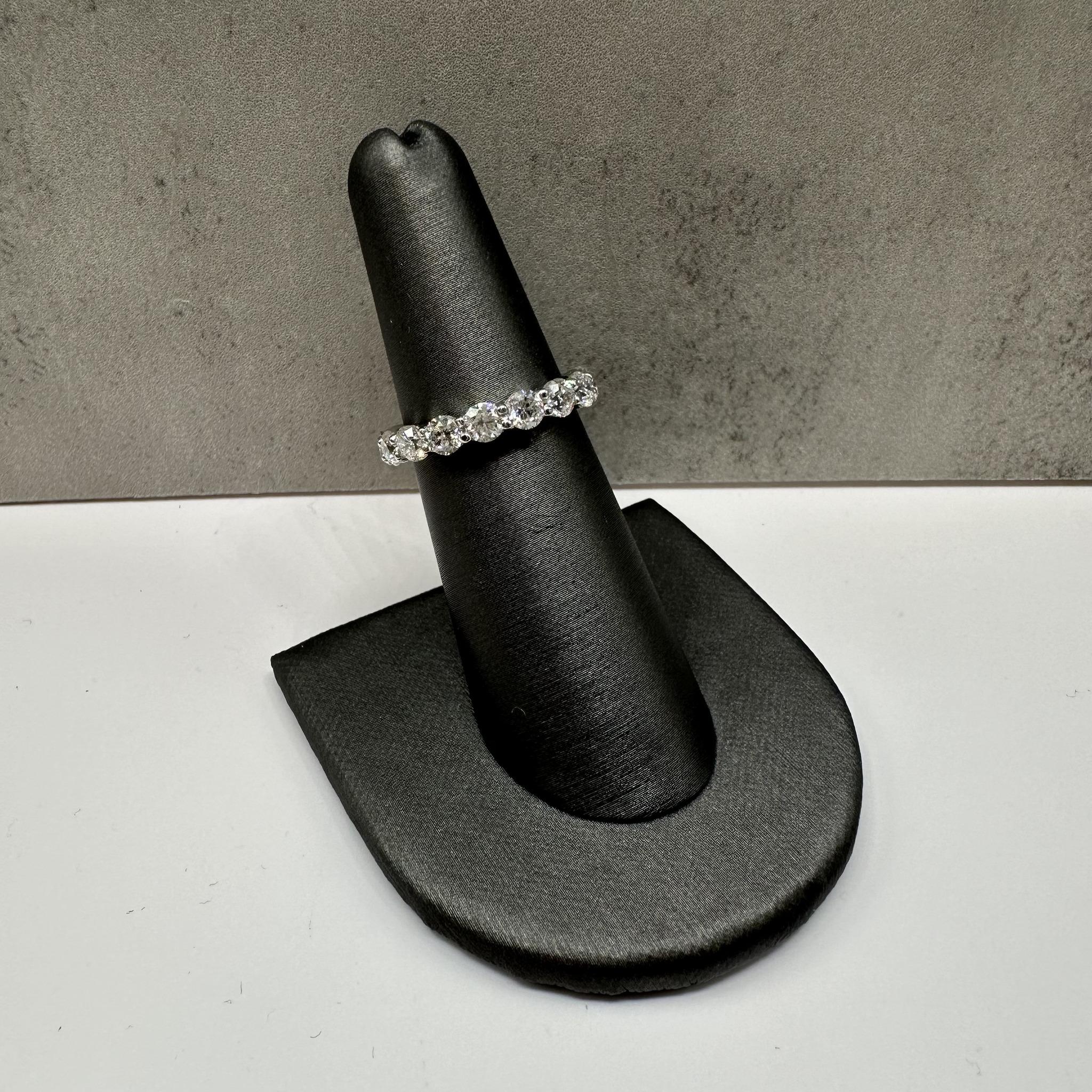 Natural Diamond Eternity Ring in 14kt White Gold - 2.8ctw Diamonds Size 6 New