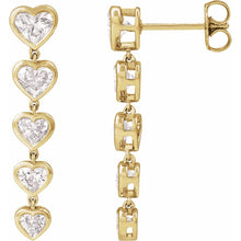 Load image into Gallery viewer, 14K Yellow 2 3/4 CTW Lab-Grown Diamond Earrings
