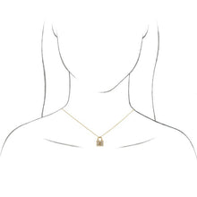 Load image into Gallery viewer, Diamond Lock Necklace
