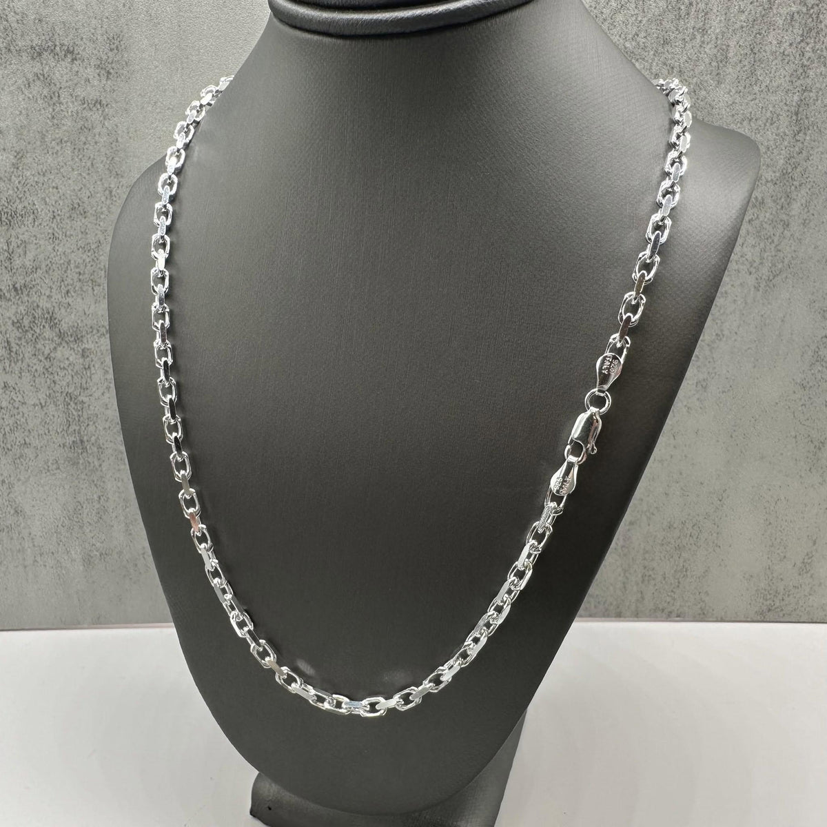 Anchor Link Chain Sterling Silver 22in 3.4mm Lobster Clasp New