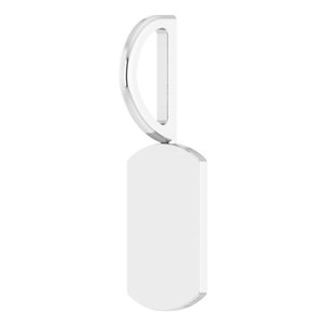 17.63x6 mm Engravable Dog Tag Charm/Pendant