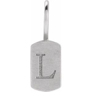 17.63x6 mm Engravable Dog Tag Charm/Pendant