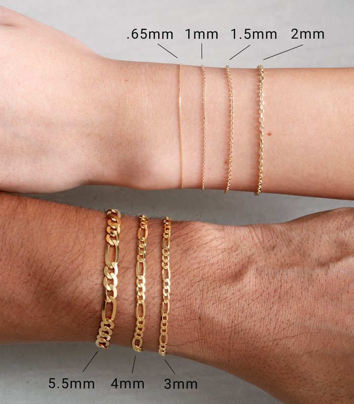 Curb Chain Bracelet Size
