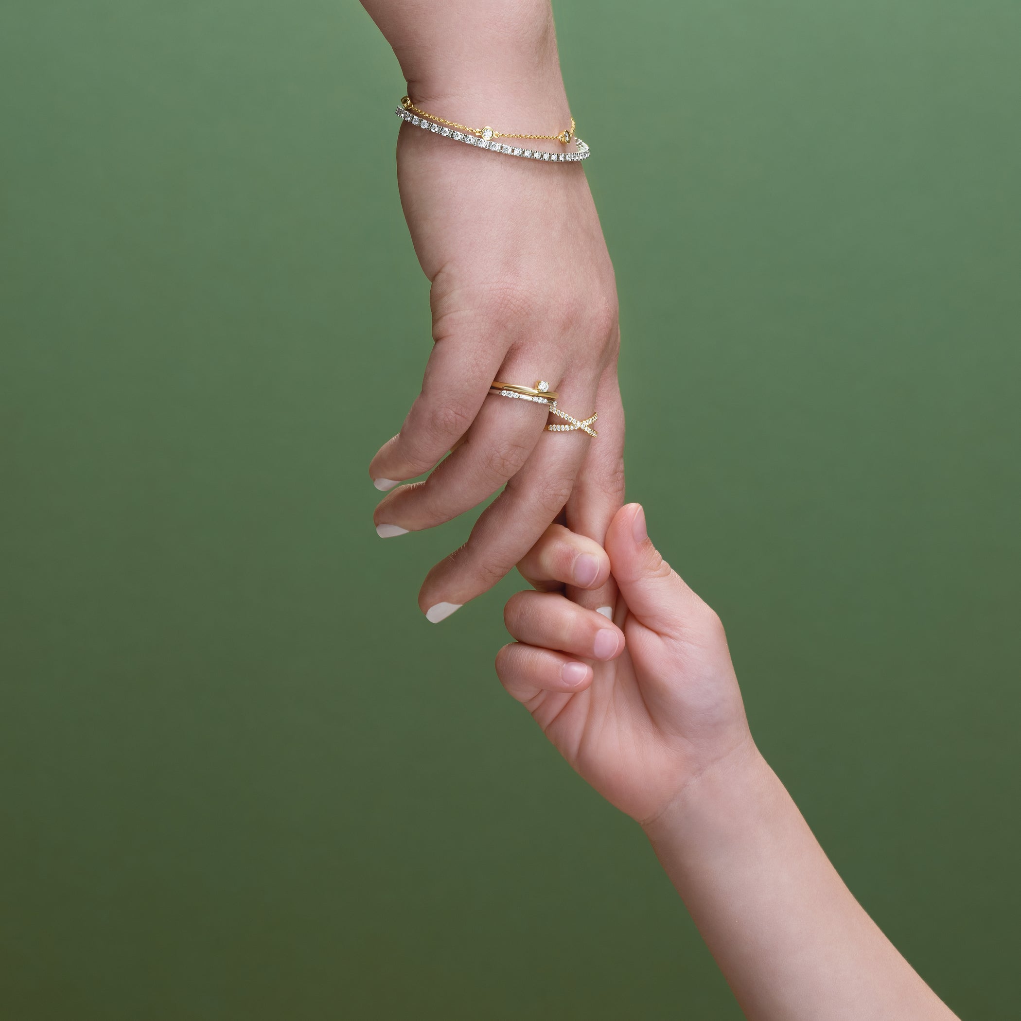 Diamond By The Yard Bracelet In hand