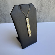 Load image into Gallery viewer, Designer Effy 14kt Yellow Gold Bar Necklace - 18&quot; Length, Italy Stamped, New
