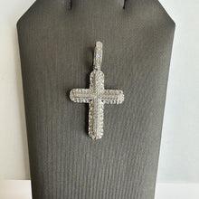 Load image into Gallery viewer, 10kt White Gold Diamond Cross Pendant - 0.24ctw GH SI2-I1 Diamonds, New
