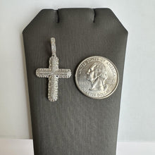 Load image into Gallery viewer, 10kt White Gold Diamond Cross Pendant - 0.24ctw GH SI2-I1 Diamonds, New
