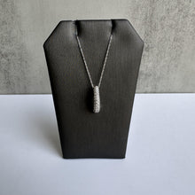 Load image into Gallery viewer, 14kt White Gold Diamond Horn Necklace - 0.56ctw GH SI Diamonds, 18&quot; Length, New
