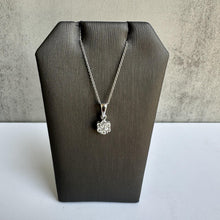 Load image into Gallery viewer, Diamond Cluster Necklace in 14kt White Gold - 0.33ctw GH SI2-I1 Diamonds, New
