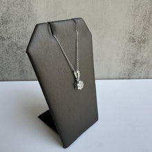 Load image into Gallery viewer, Diamond Cluster Necklace in 14kt White Gold - 0.33ctw GH SI2-I1 Diamonds, New
