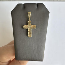 Load image into Gallery viewer, Diamond Cross Pendant in 10kt Yellow Gold - 0.48ctw Natural Diamonds, New
