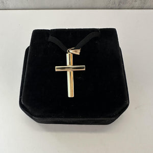 Beautiful 14kt Yellow Gold Cross Pendant, New