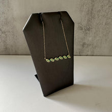 Load image into Gallery viewer, Luscious Green Emerald Necklace in 10kt Yellow Gold, New
