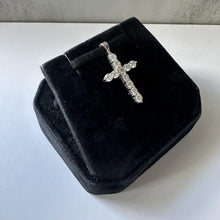 Load image into Gallery viewer, Gorgeous Estate Diamond Cross in 14kt White Gold, Pre-Loved
