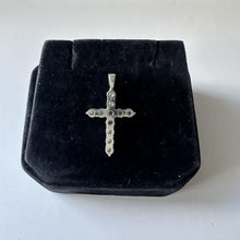 Load image into Gallery viewer, Gorgeous Estate Diamond Cross in 14kt White Gold, Pre-Loved
