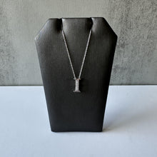 Load image into Gallery viewer, Diamond Initial &quot;I&quot; Pendant Necklace in 10kt White Gold, New
