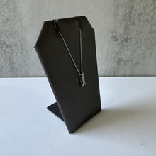 Load image into Gallery viewer, Diamond Initial &quot;I&quot; Pendant Necklace in 10kt White Gold, New
