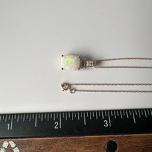 Load image into Gallery viewer, Opal, Topaz, and Diamond Necklace in 10kt Rose Gold - 10x8mm Opal, New
