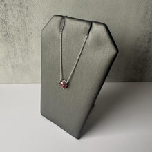 Load image into Gallery viewer, Ruby Solitaire Necklace in 14kt White Gold, 0.9ctw, 12-16&quot; Adjustable, New
