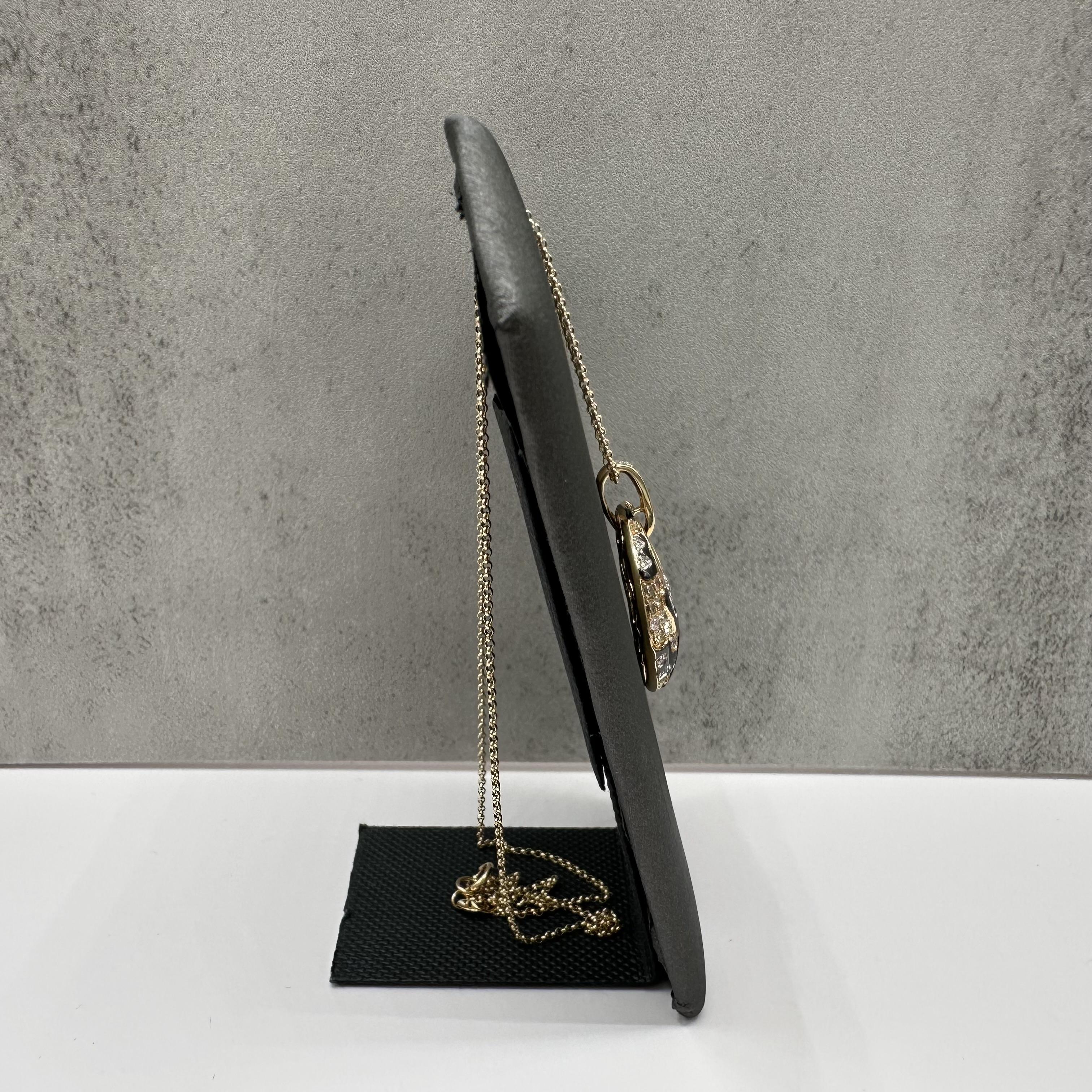 Diamond Pendant Necklace 14kt Yellow Gold 0.75ctw VS SI Estate