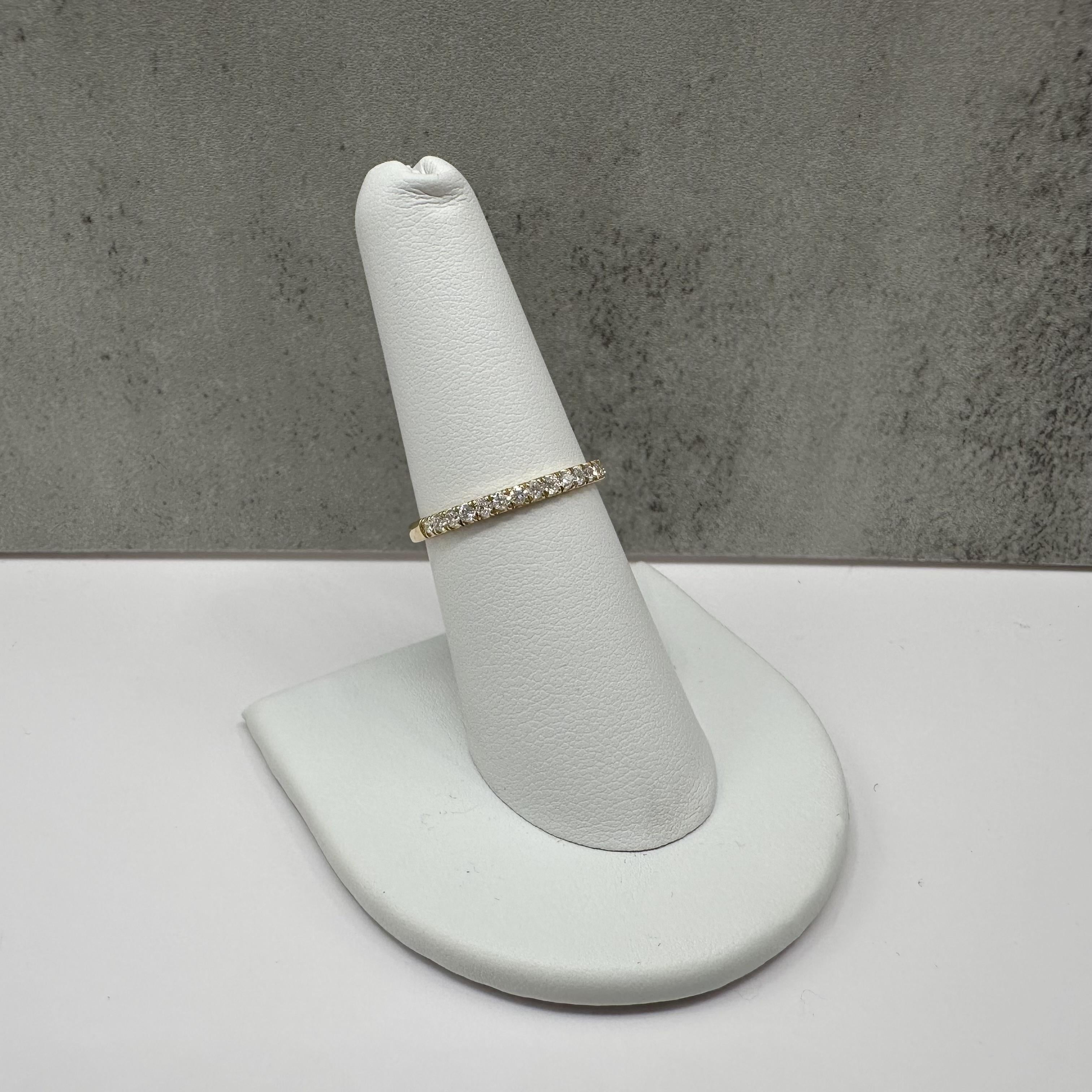 Lab Grown Diamond Band 14kt Yellow Gold 0.35ctw EF VS Size 7 New