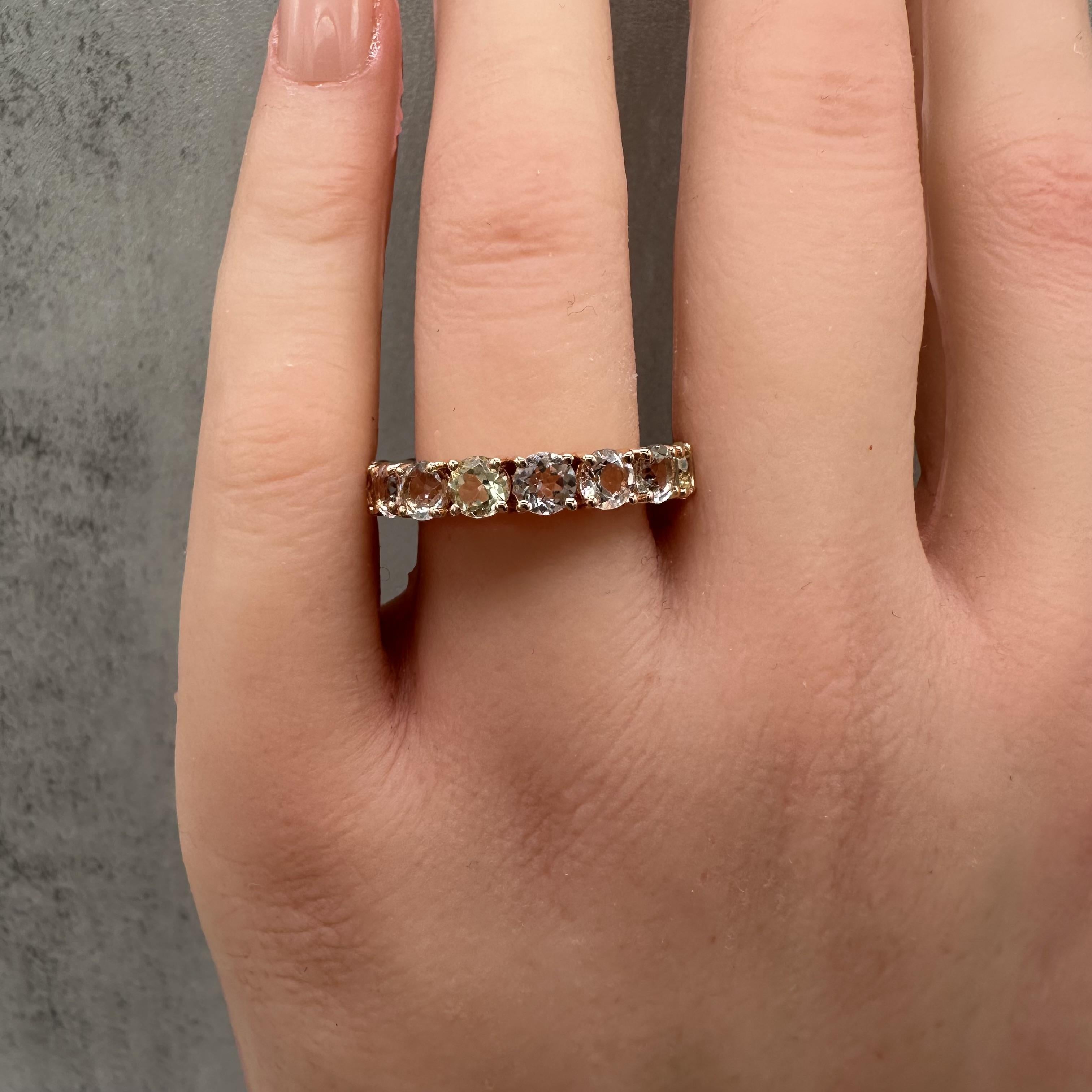 Designer Effy Multicolor Gemstone Ring 14kt Rose Gold 2.95ctw NWT