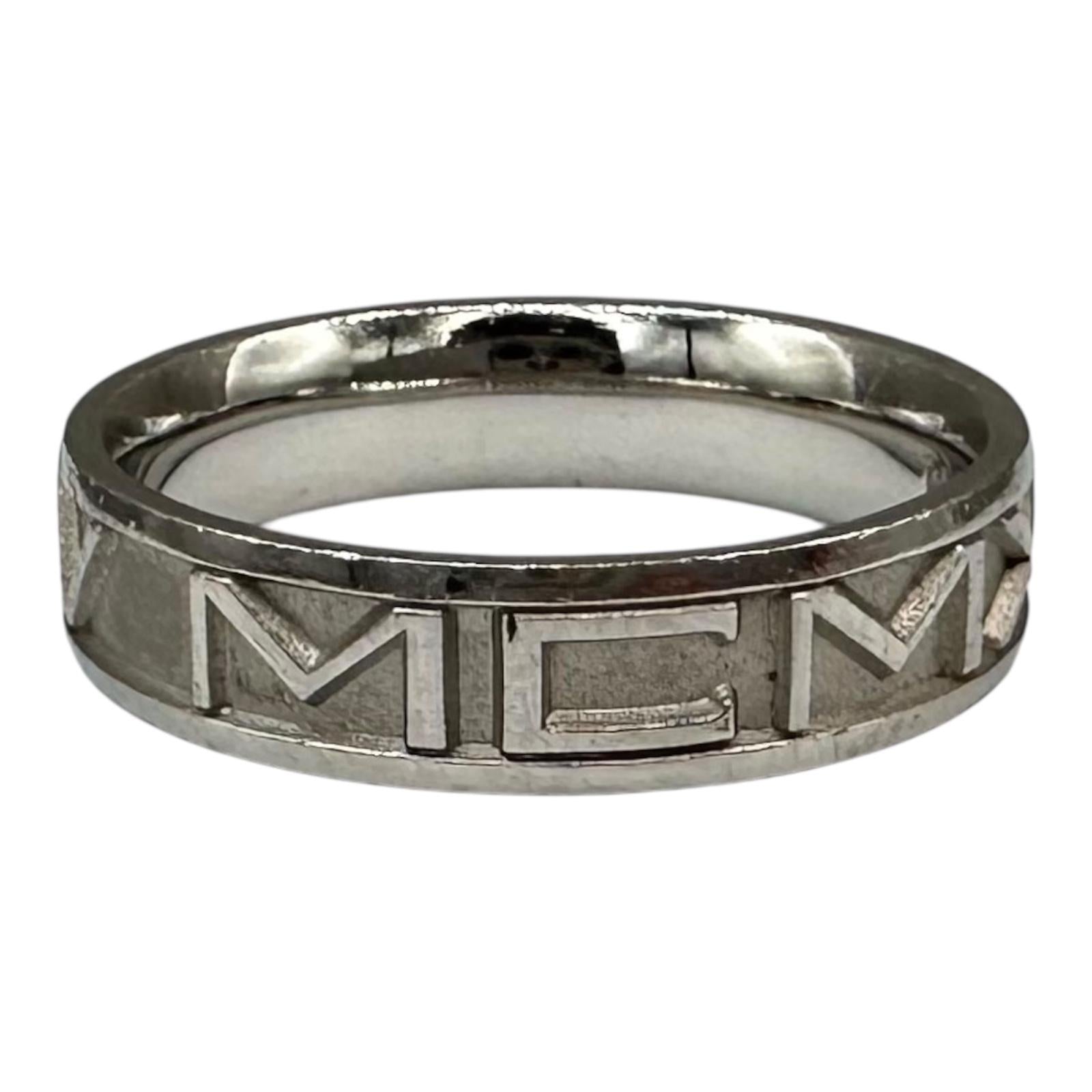 Platinum Roman Numeral Ring Size 7.5 8.1g 4.7mm John Christian