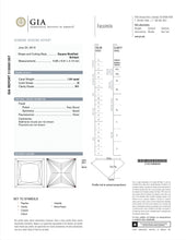 Load image into Gallery viewer, Handcrafted 18kt Two Tone Princess Cut Diamond Engagement Ring, GIA Certified
