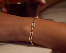 Load image into Gallery viewer, Diamond Paperclip Bracelet
