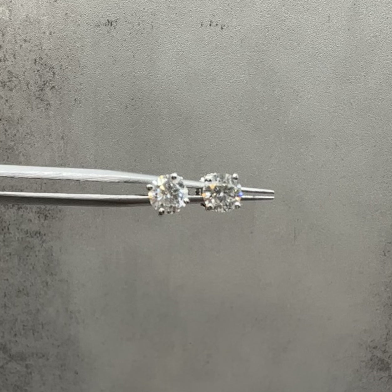 Natural Round Diamond Stud Earrings in 14kt White Gold - 1.40ctw