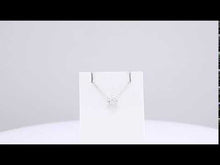 Load and play video in Gallery viewer, Princess Cut Diamond Solitaire Necklace
