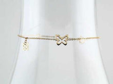 Load and play video in Gallery viewer, gold butterfly bracelet
