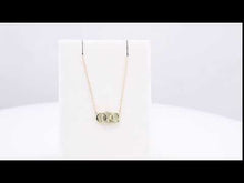 Load and play video in Gallery viewer, 14K Yellow .05 CTW Natural Diamond Interlocking Circle 18&quot; Necklace

