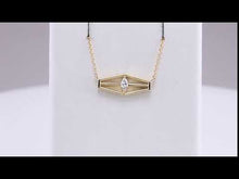 Load and play video in Gallery viewer, Marquise Diamond Geometric Necklace
