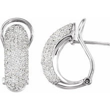 Load image into Gallery viewer, Pavé Omega Clip Back Earrings
