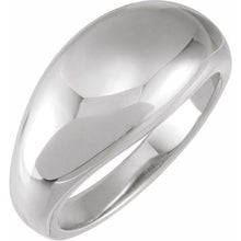 Load image into Gallery viewer, 14K White 10 mm Dome Ring
