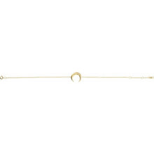 Load image into Gallery viewer, 14K Yellow Adjustable Crescent 6 1/2&quot;-7 1/2&quot; Bracelet
